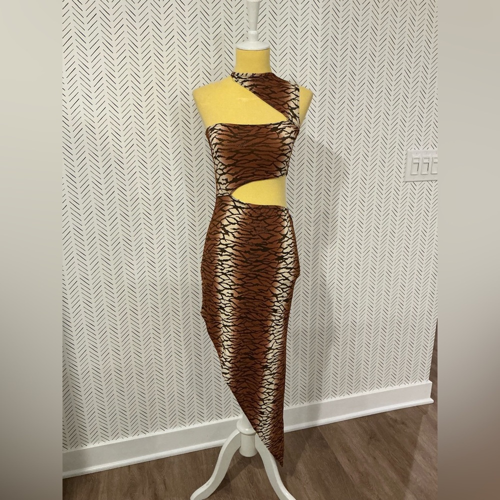Unique animal print dress
